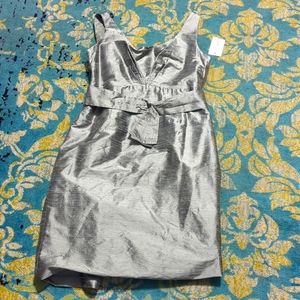 NEW Silk Eliza J dress in silver
